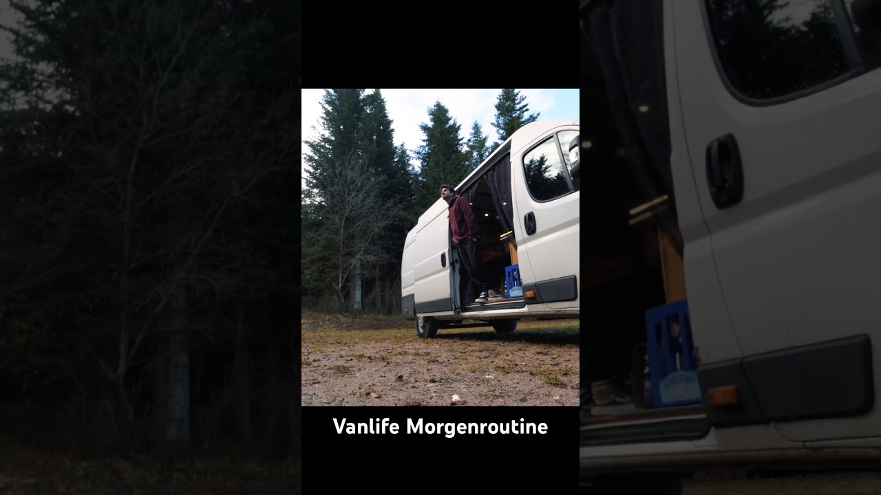 Vanlife Morgenroutine in Schwarzwald