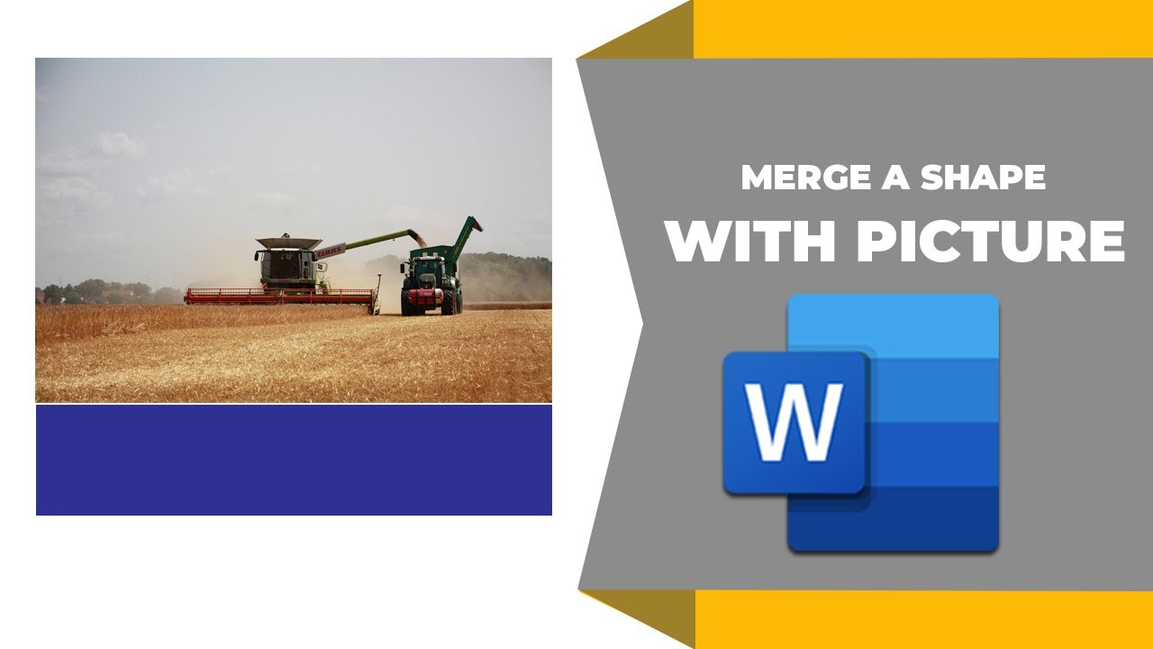 How to merge a shape with a picture in Word