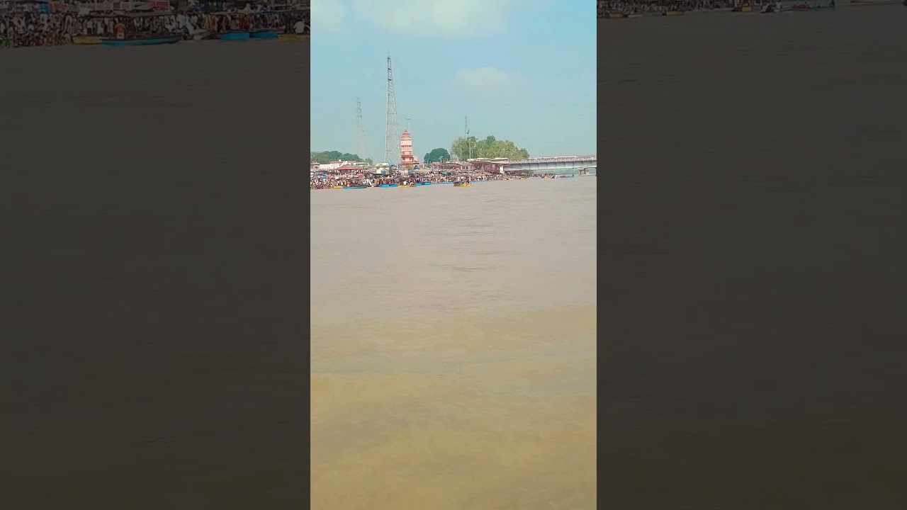 garh ganga Garhmukteshwar  #brijghat #ganga #gangariver #shorts