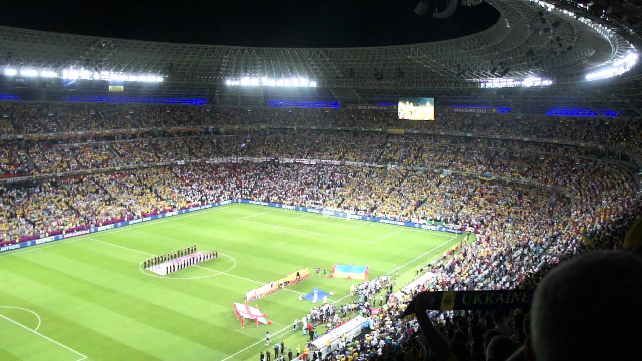 Euro 2012 | England - Ukraine anthem (гимны) FULL HD