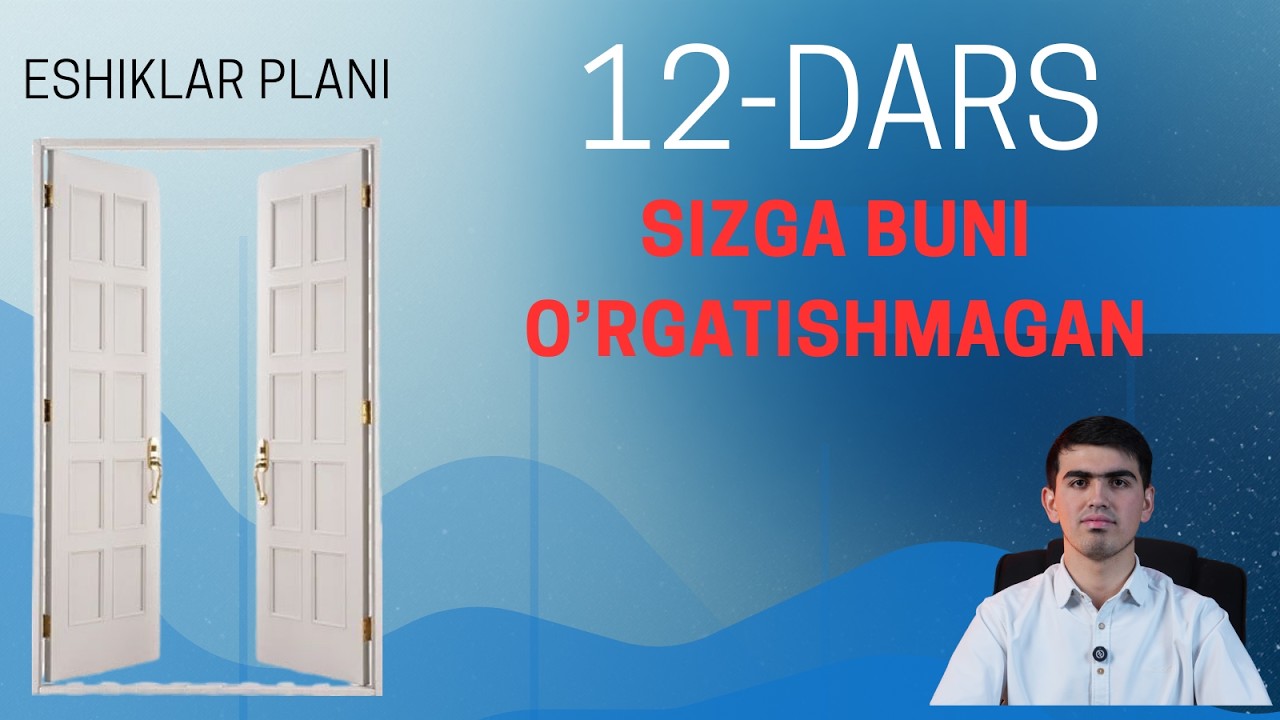 Revit Marafon 12-dars (Eshiklar plani 2-qism)