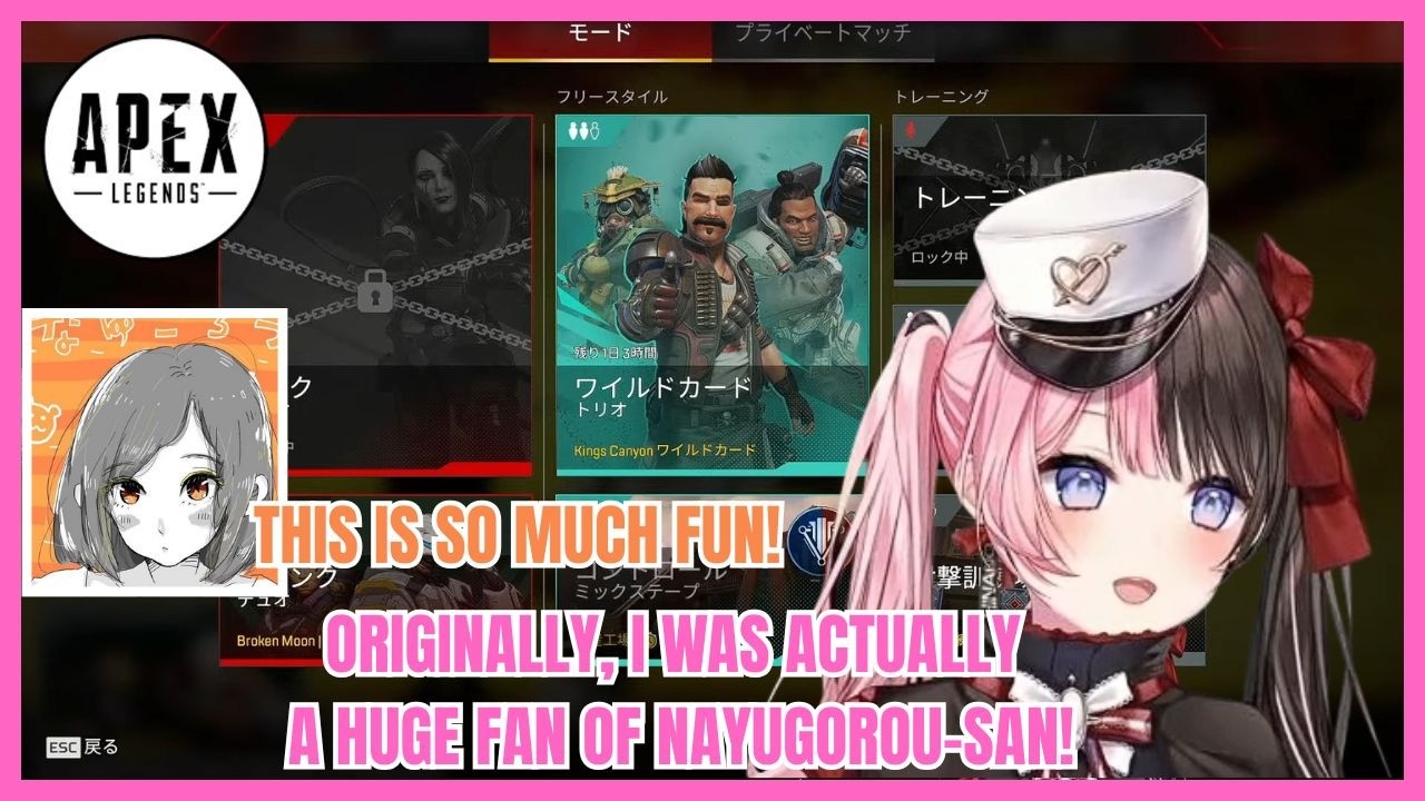 Hinano Teaching @nayugorou How to Play Apex Legends【VSPO】