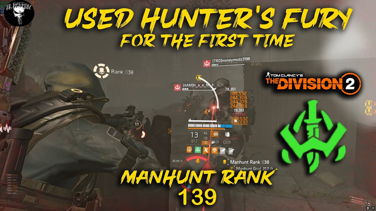♻️ Used Hunter's Fury For The First Time ♻️ Manhunt Rank 139 ♻️ The Division 2 Dark Zone PVP ♻️TU.14