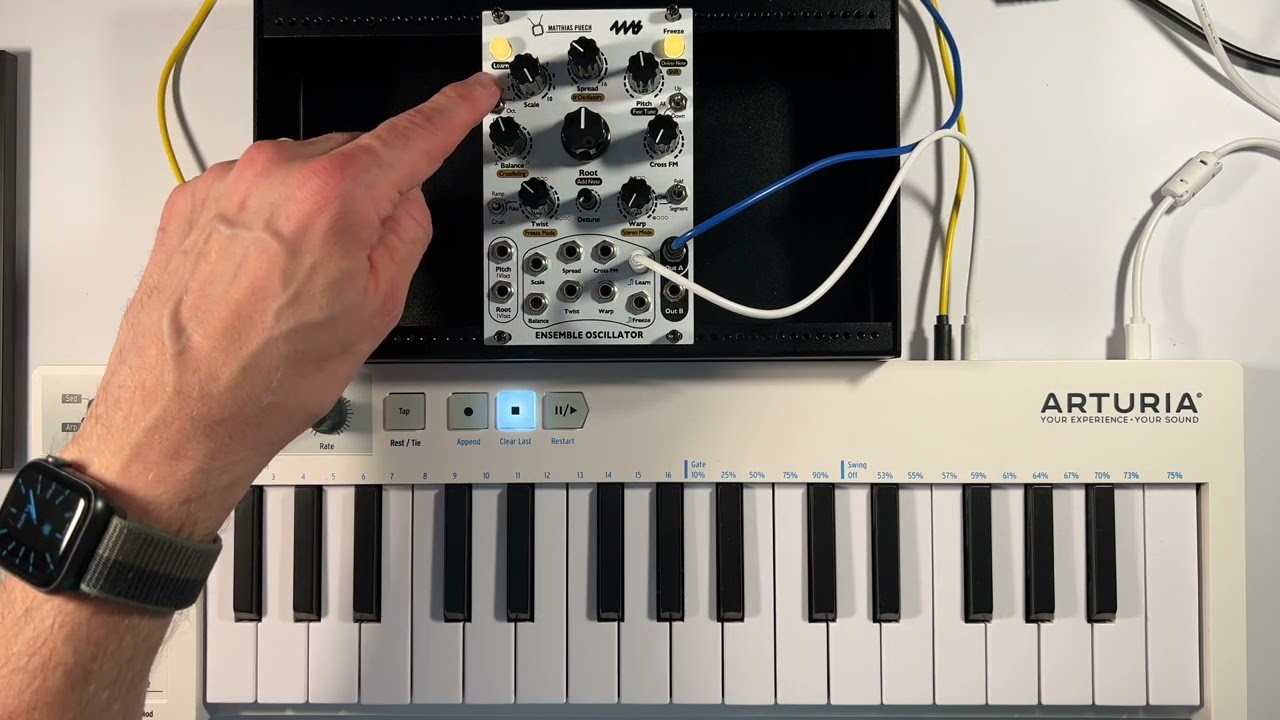 4ms Ensemble Oscillator: scale banks and creating custom scales using a keyboard