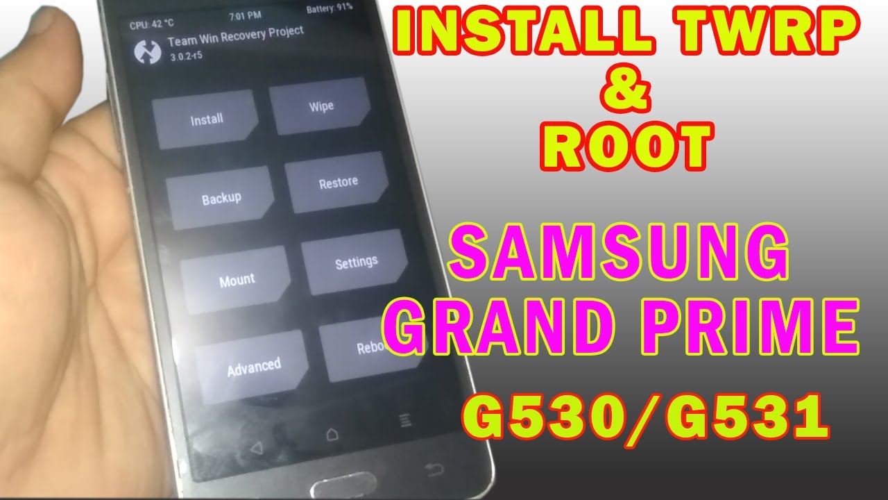 Cara Install TWRP dan Root Samsung Grand Prime G530/G531 Tested