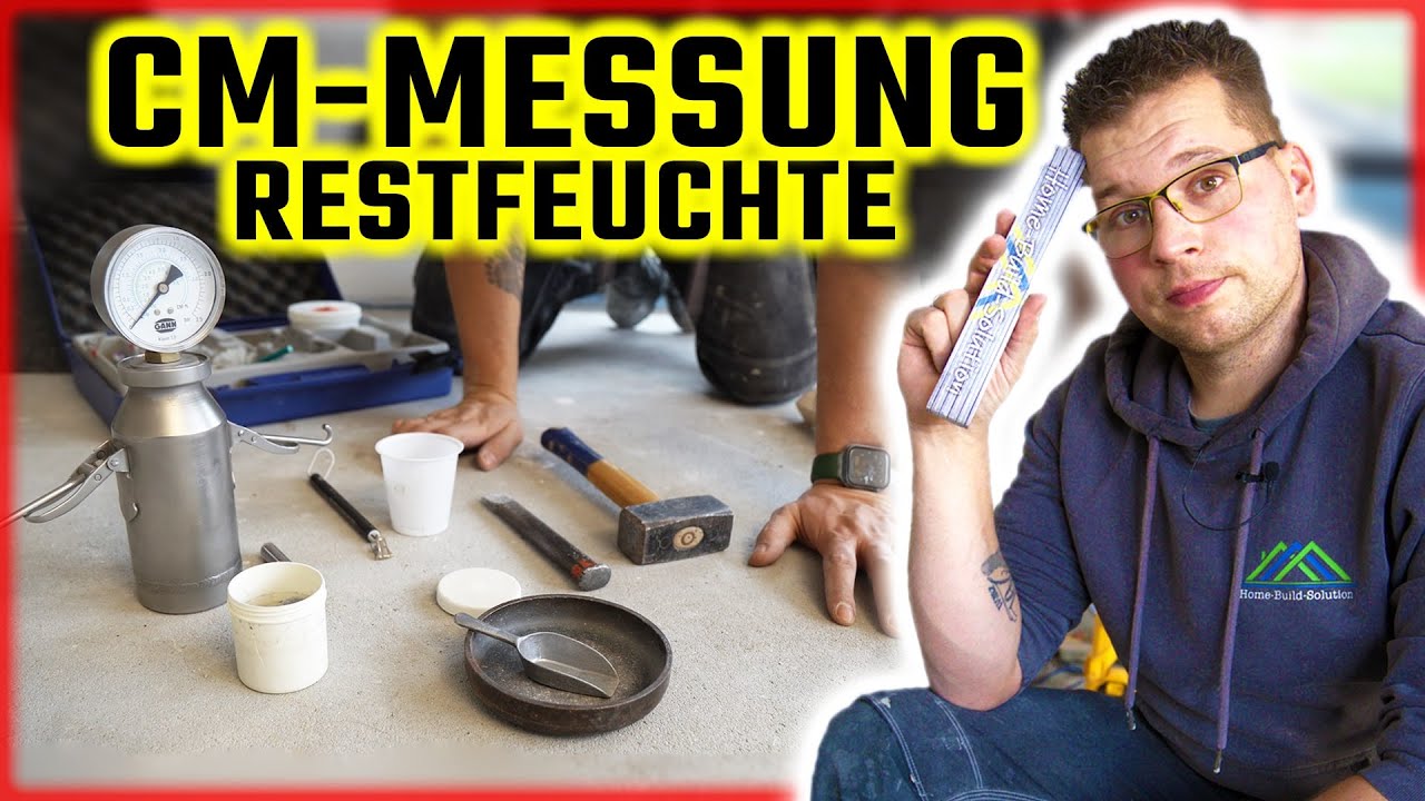 CM MESSUNG - Estrich RESTFEUCHTE ermitteln | Verlegereife überprüfen! | Home Build Solution