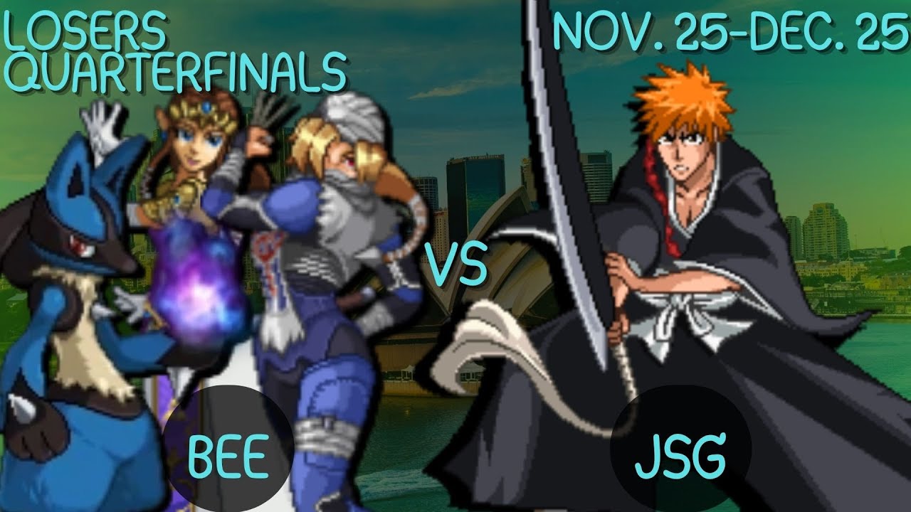 Bee (Lucario, Sheik/Zelda) vs. JSG (Ichigo) - Loser's Quarterfinals - ANZ SSF2 Summit