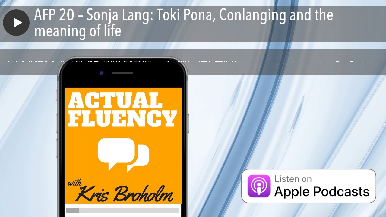 Interview with Toki Pona creator Sonja Lang (PODCAST)