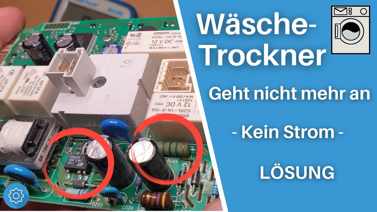 Trockner geht nicht mehr an und kein Strom mehr - L&ouml;sung