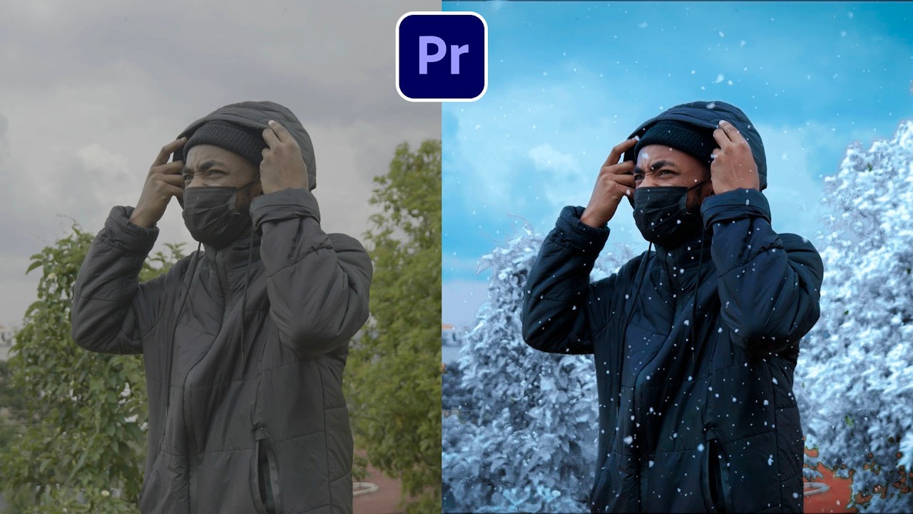 Урок по созданию эффекта снегопада в Adobe Premiere Pro БЕЗ ПЛАГИНОВ