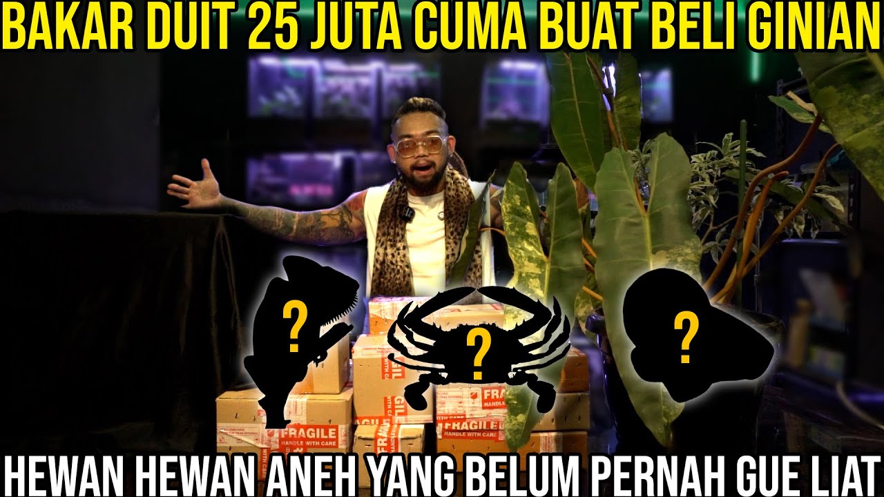 BAKAR DUIT 25 JUTA CUMA BUAT BELI GINIAN HEWAN HEWAN ANEH YANG BELUM PERNAH GUE LIAT