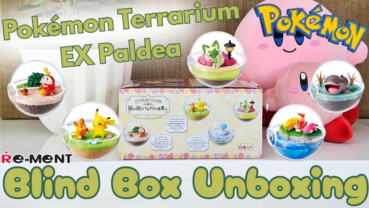 Ep#34 Slow Blind Box Unboxing Pokémon Terrarium EX Exploring Paldea Full Set Series Rement