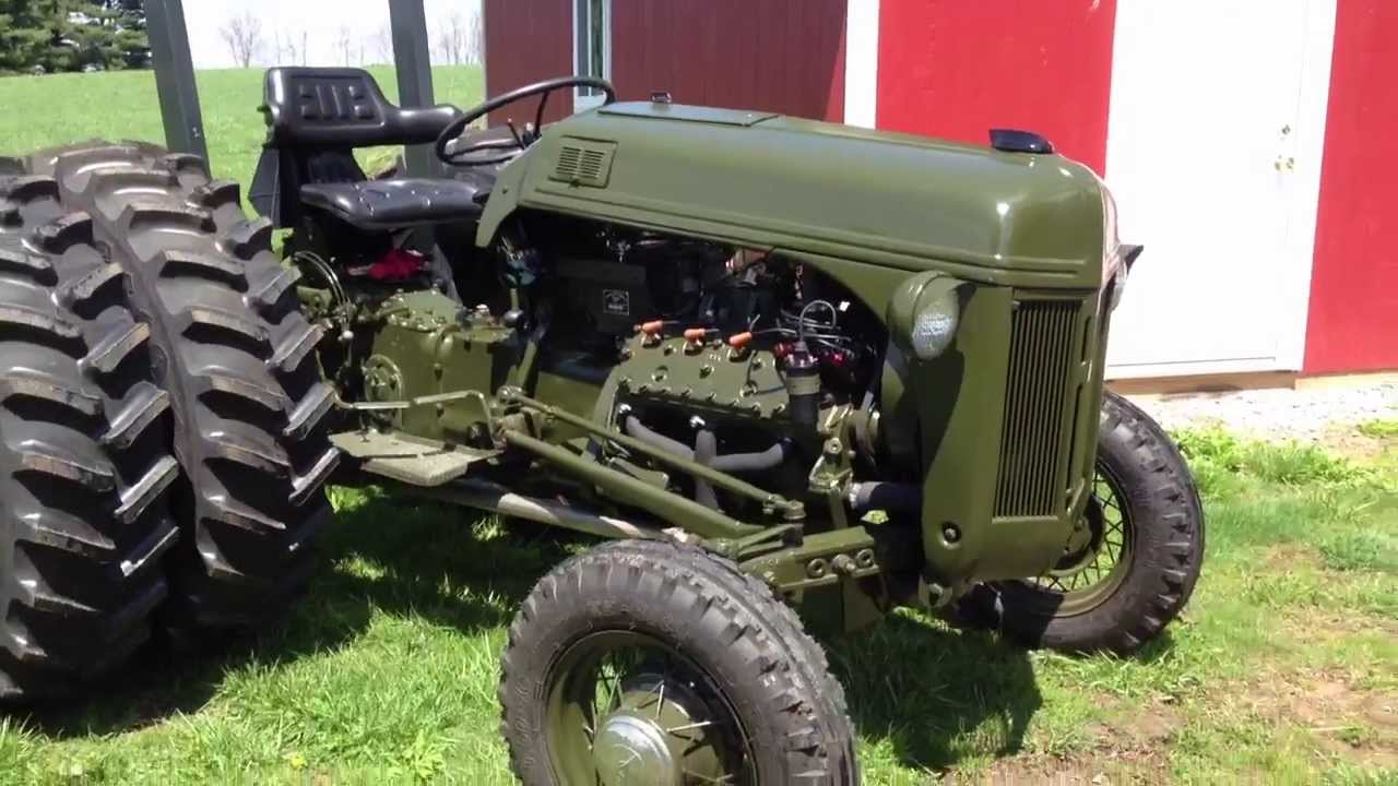 Ford 8N V8 conversion olive drab