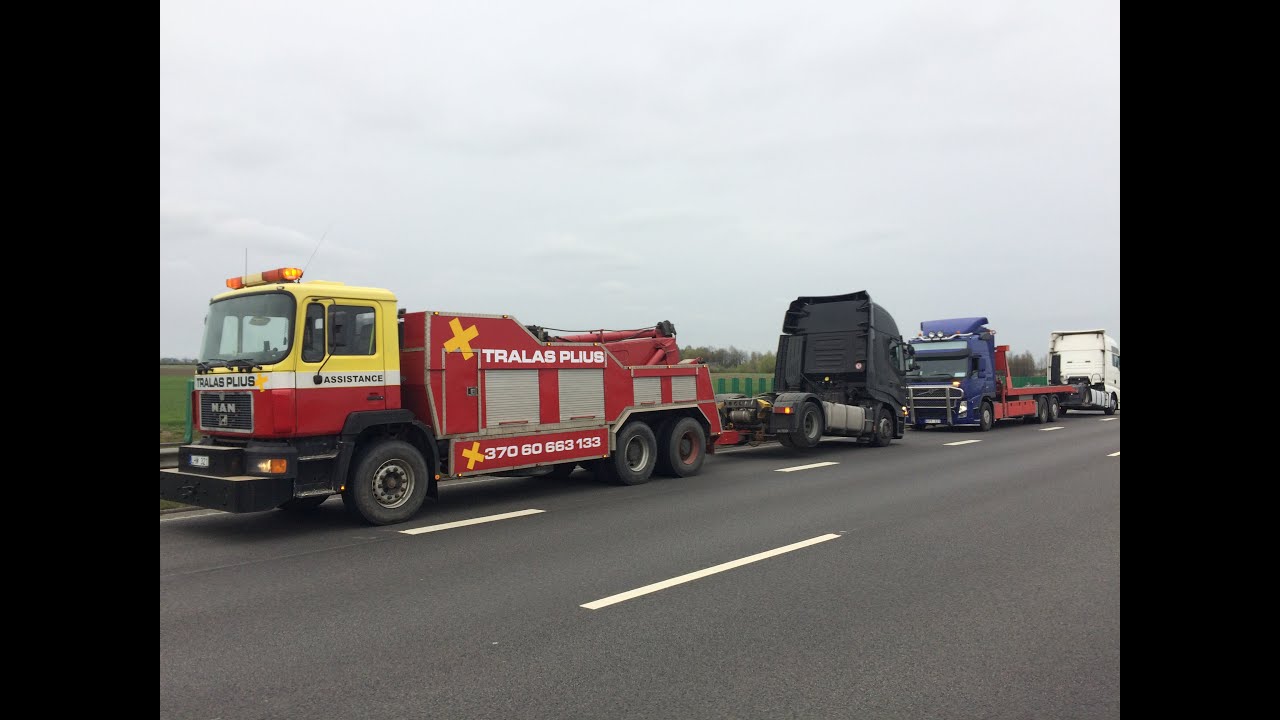 Tralas plius Technine pagalba kelyje  грузовой эвакуатор TOW TRUCK POMOC DROGOWA