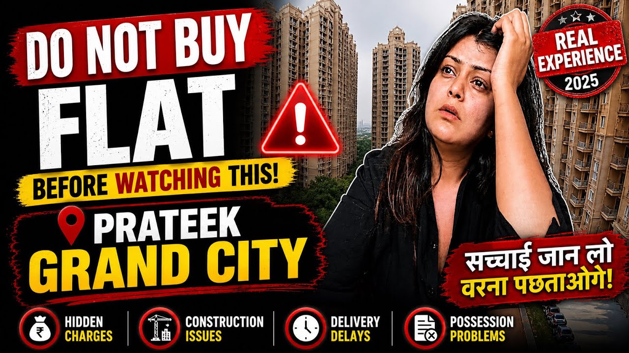 DO NOT BUY FLAT ⚠️ | Prateek Grand City Reality (Before Buying MUST WATCH) #prateekgrandcity #flat