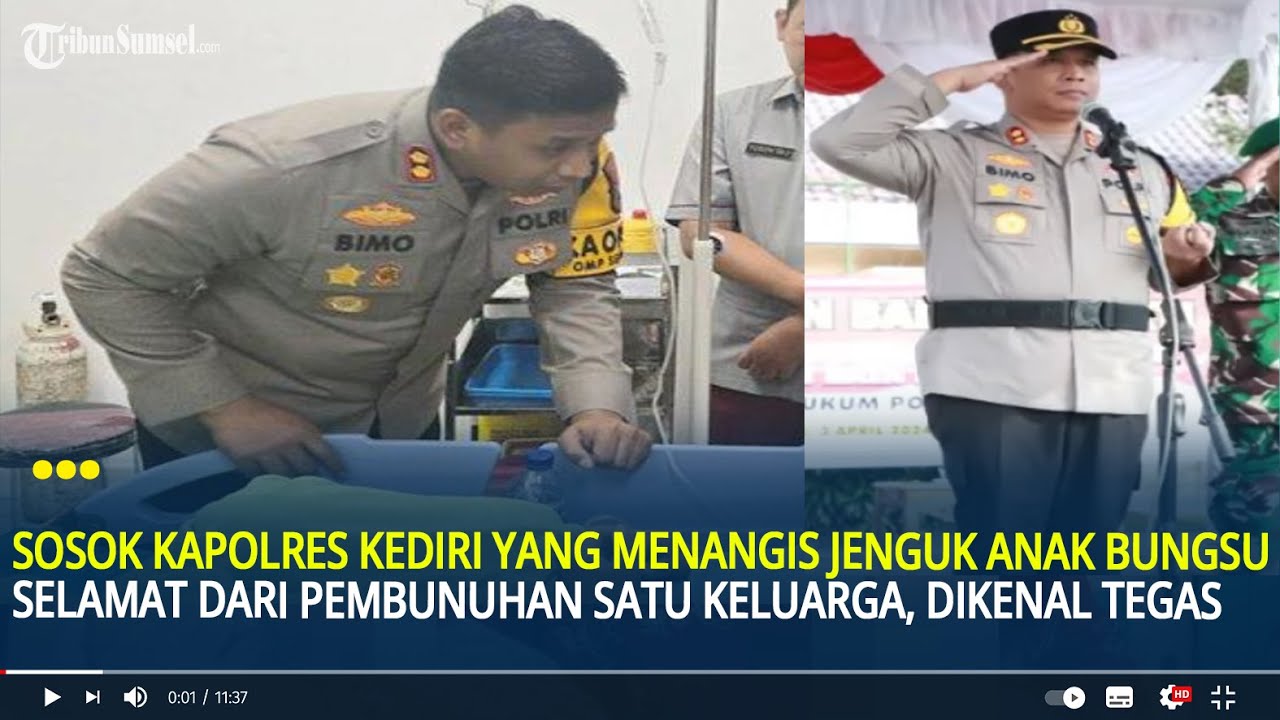 Sosok Kapolres Kediri, Menangis Jenguk Korban Selamat dari Pembunuhan Satu Keluarga, Dikenal Tegas
