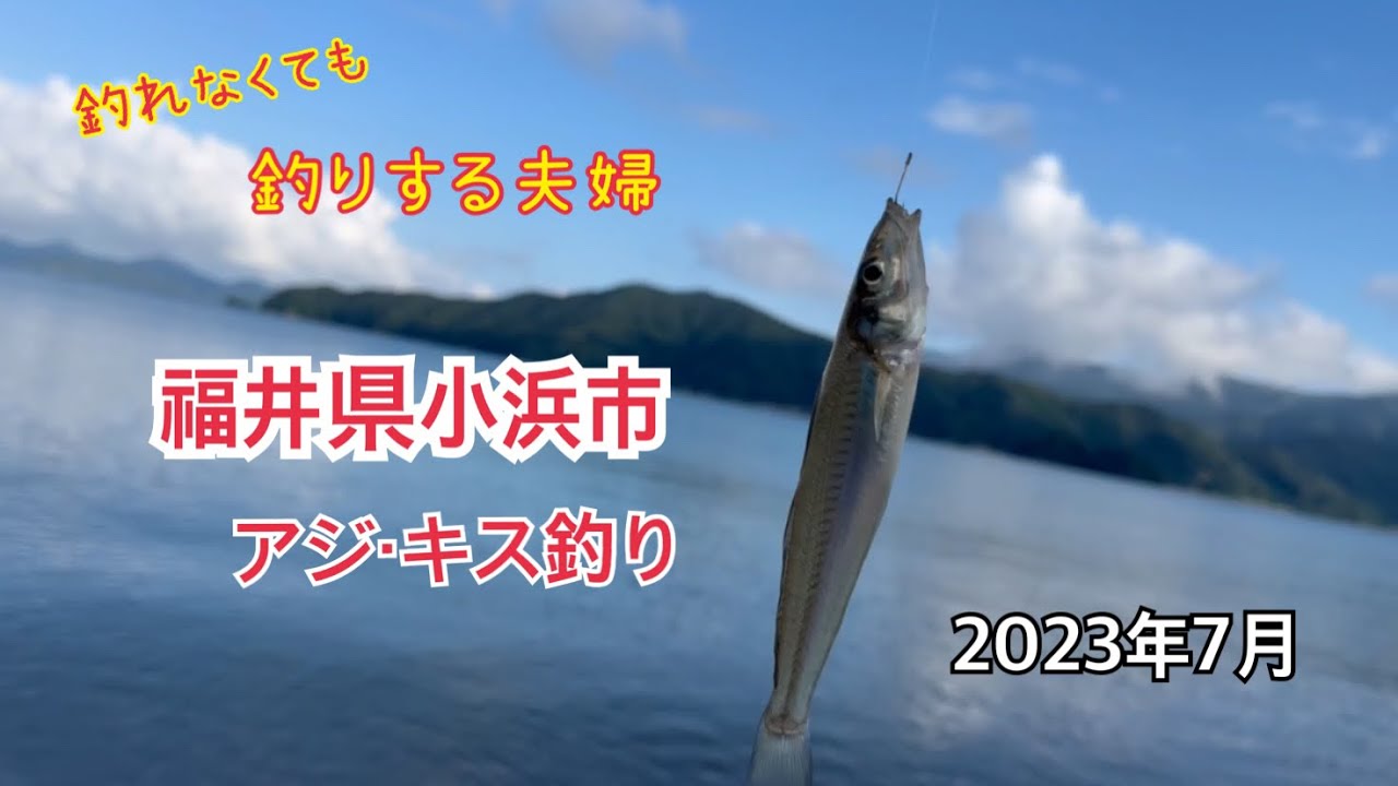 福井県小浜市アジ・キス釣り
