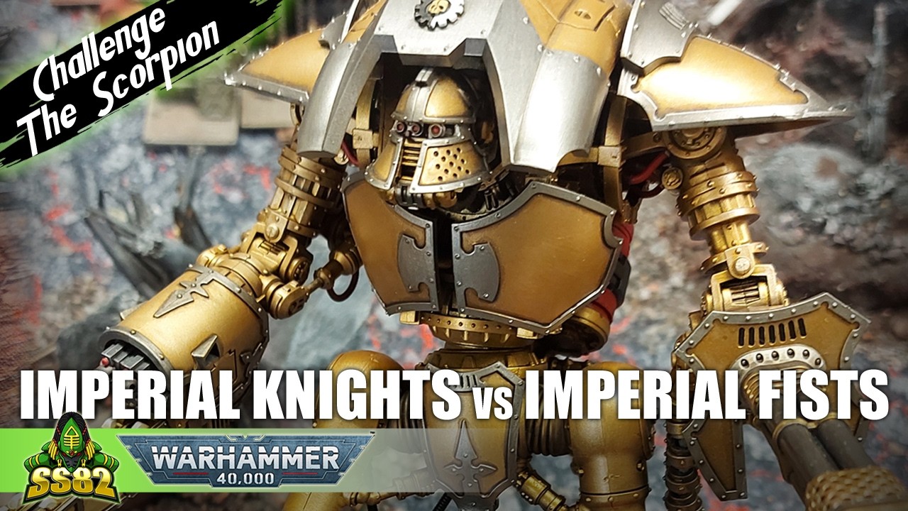 Imperial Knights vs Imperial Fists Space Marines Warhammer 40K 11th Edition Battle Report 2000pts