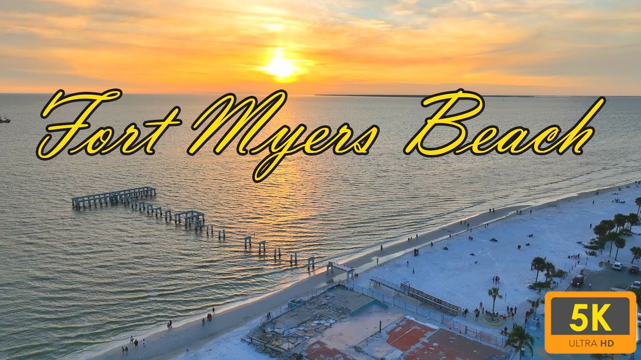 Fort Myers Beach HD Aerial View 2/1/24