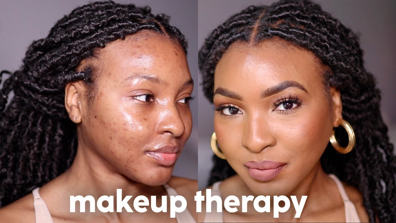 MAKEUP THERAPY | UNFILTERED, RAW, ACNE, RELAXING, CHILL MUSIC, NO TALKING | KENSTHETIC