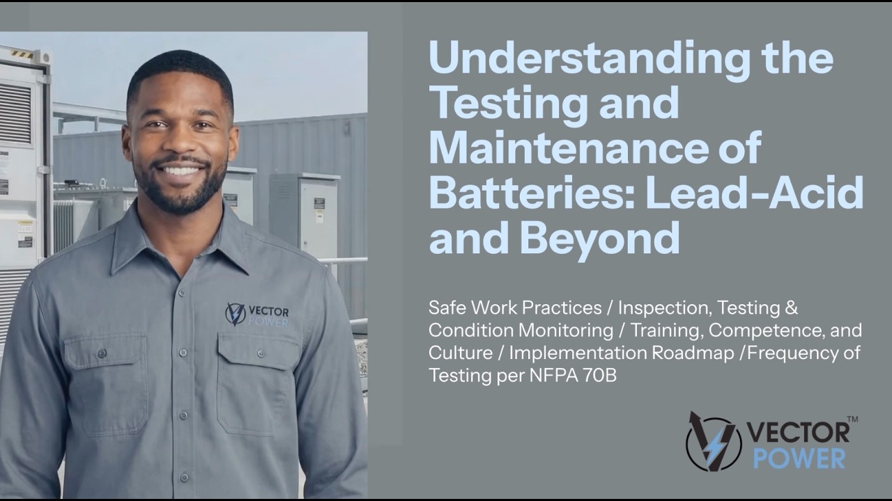 Understanding Batteries- Part 4:Safe Work Practices and Frequency of Maintenance