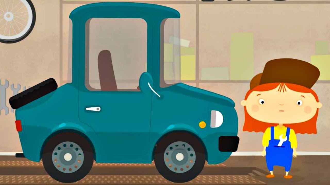 Doctor McWheelie - Kids animation. Car Doctor and a green car.