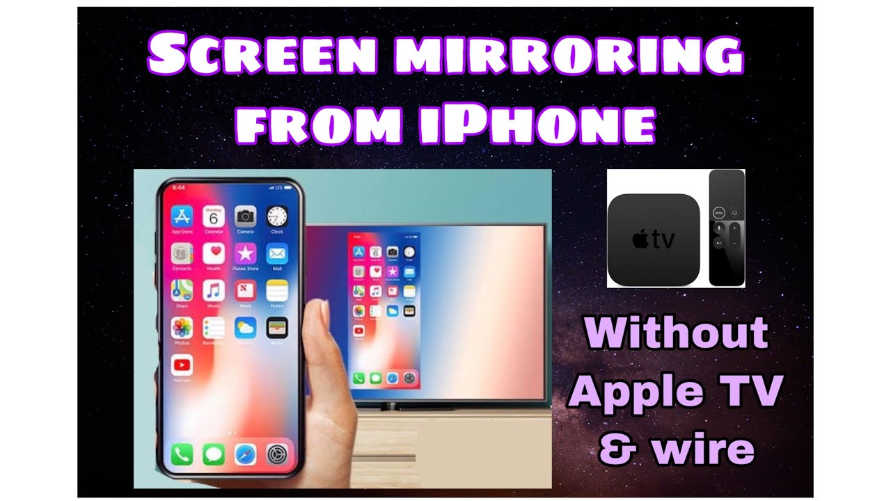How to screen mirror iPhone to smart TV ( Without Apple TV )
