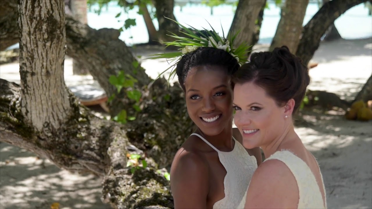 Bora Bora, Tahiti Lesbian Wedding