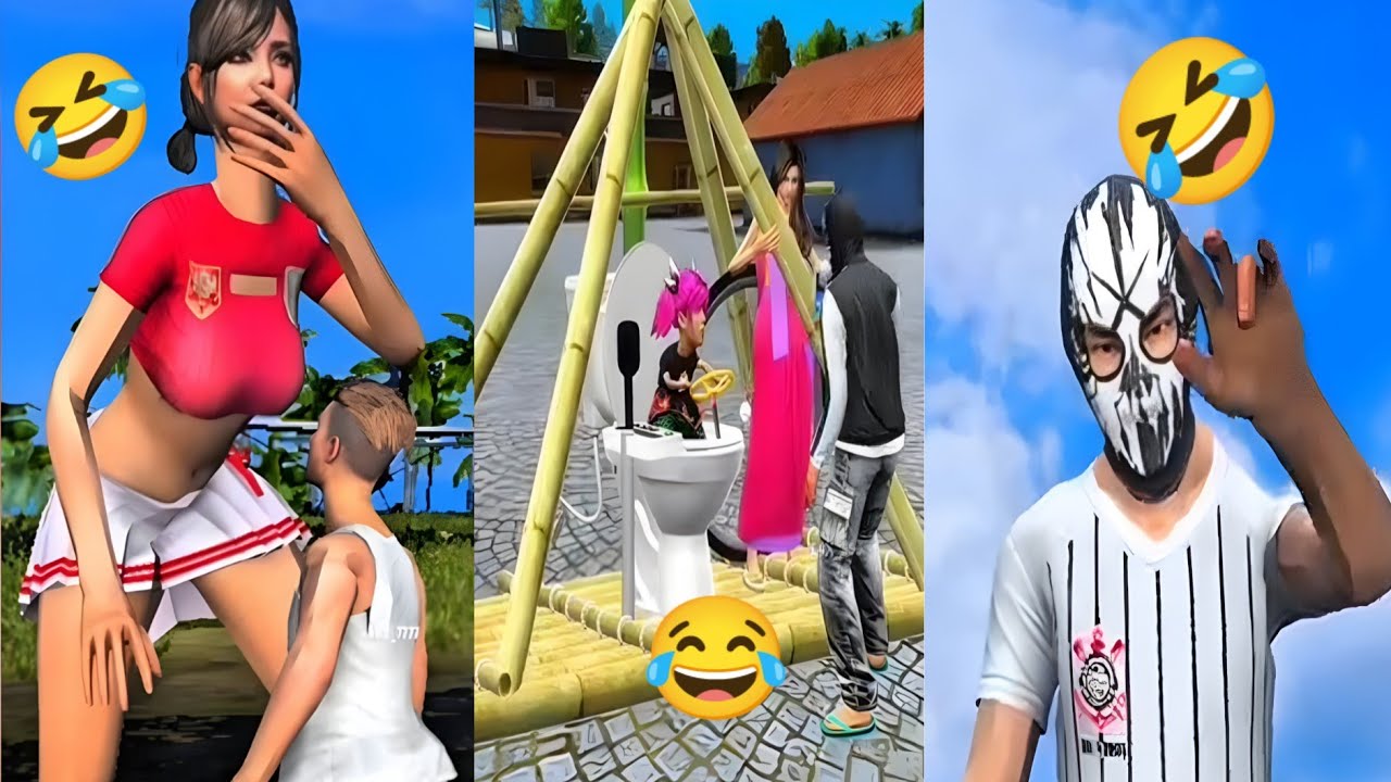 Free fire funny videos 😂 TikTok edits ☠️👺 #freefire #freefirefunnyvideo #panshulive 