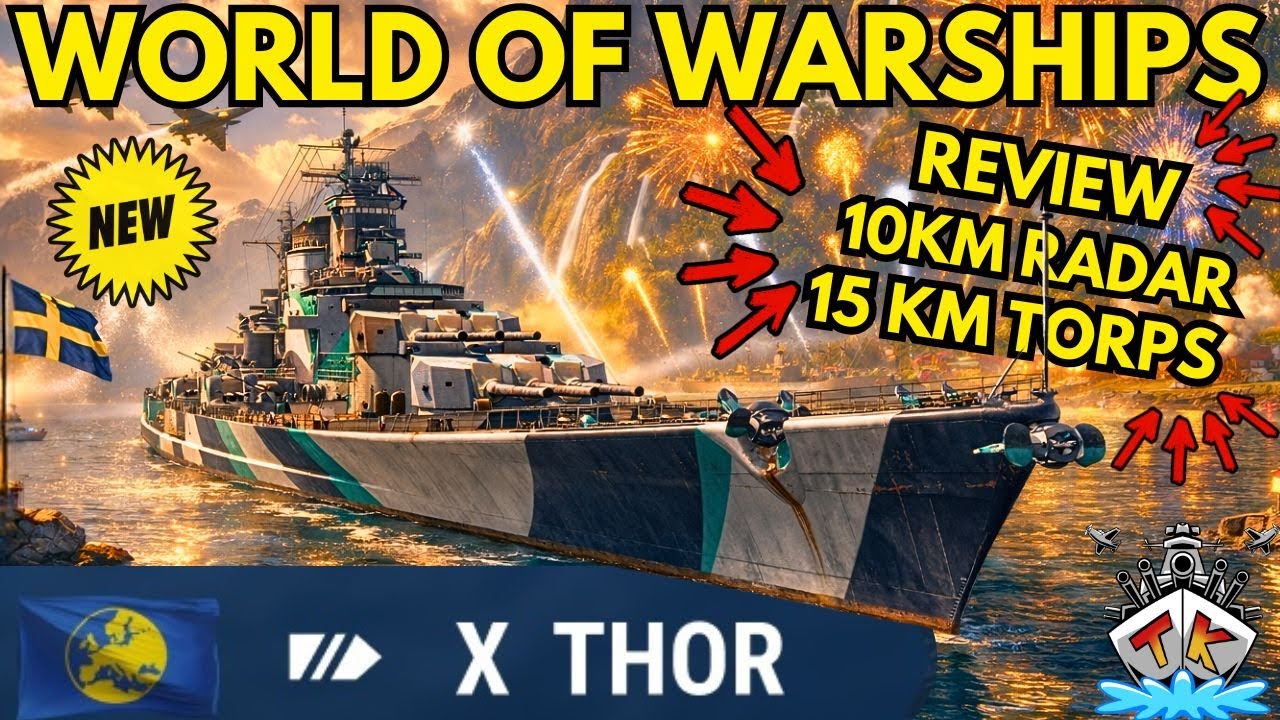 🚨 THOR - 15KM TORP DONNERHAMMER 😱🔥 | Review | World of Warships 🚢