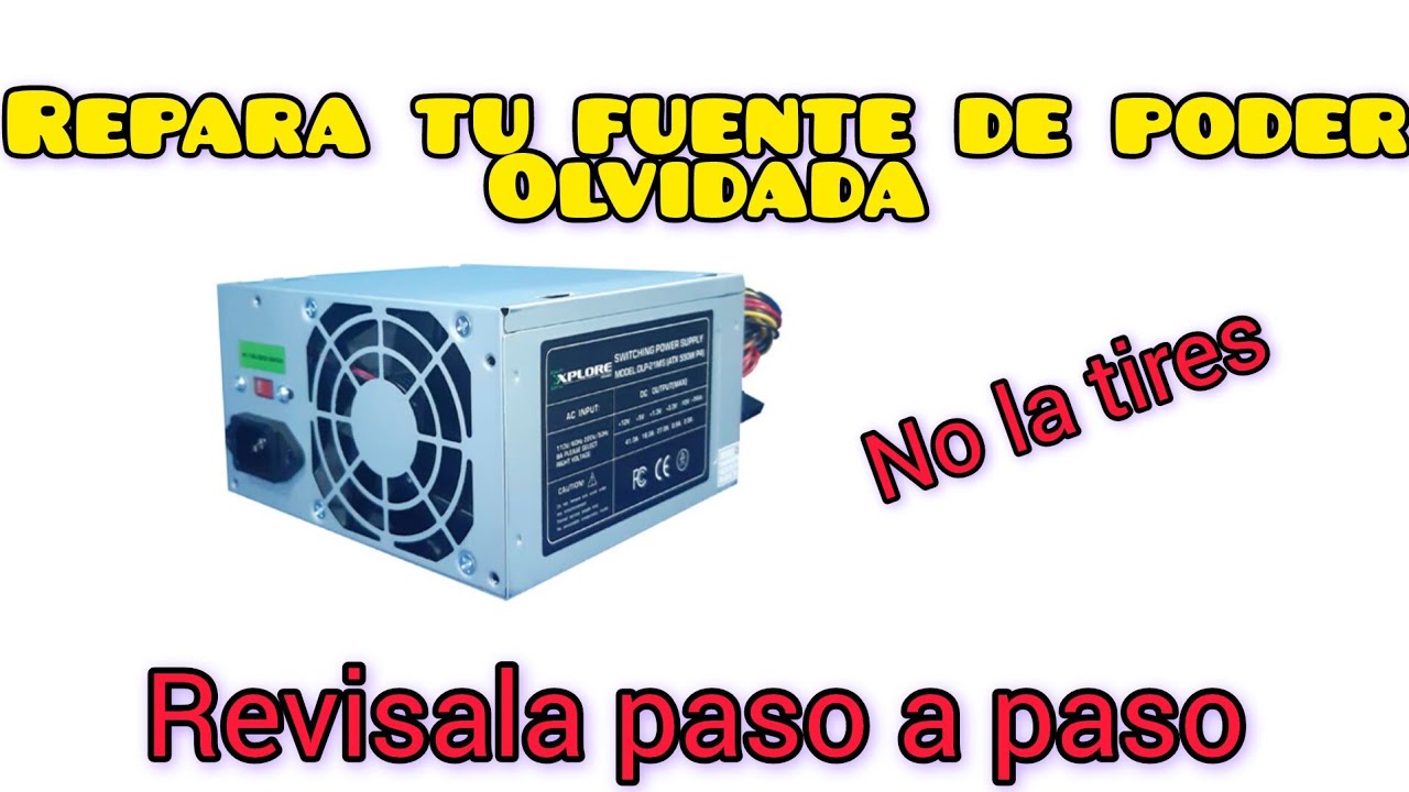 Como reparar una fuente de poder de PC - proceso de revisión