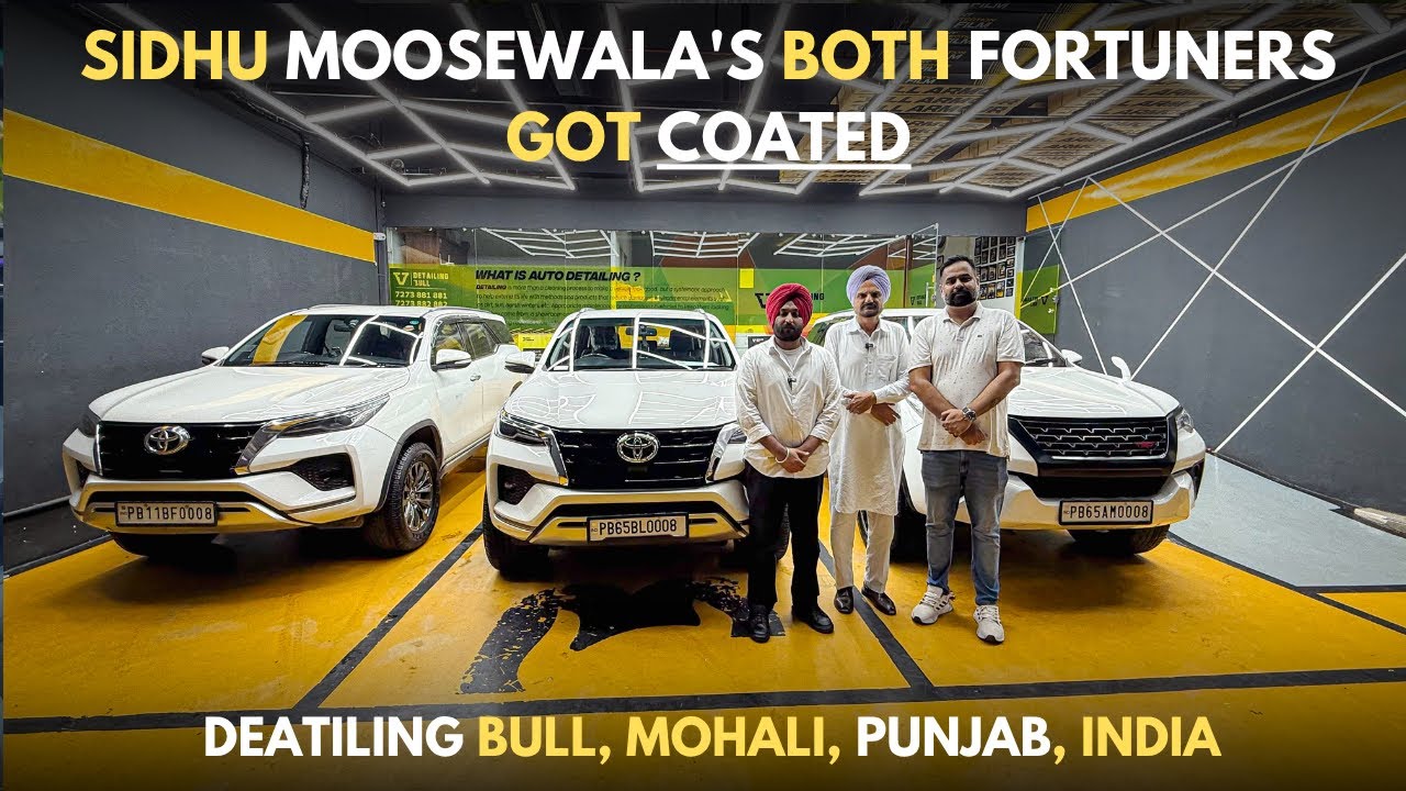 SIDHU MOOSEWALA’S | PB65 0008 2nd CAR NO TOYOTA FORTUNER’S GOT COATED | DETAILING BULL,MOHALI,PUNJAB