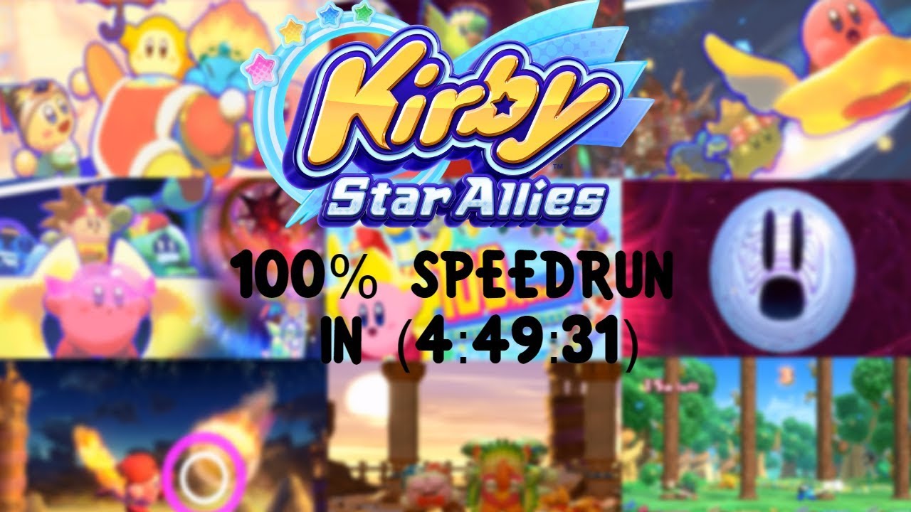 Kirby Star Allies 3.0.0 | 100% Speedrun In (4:49:31)