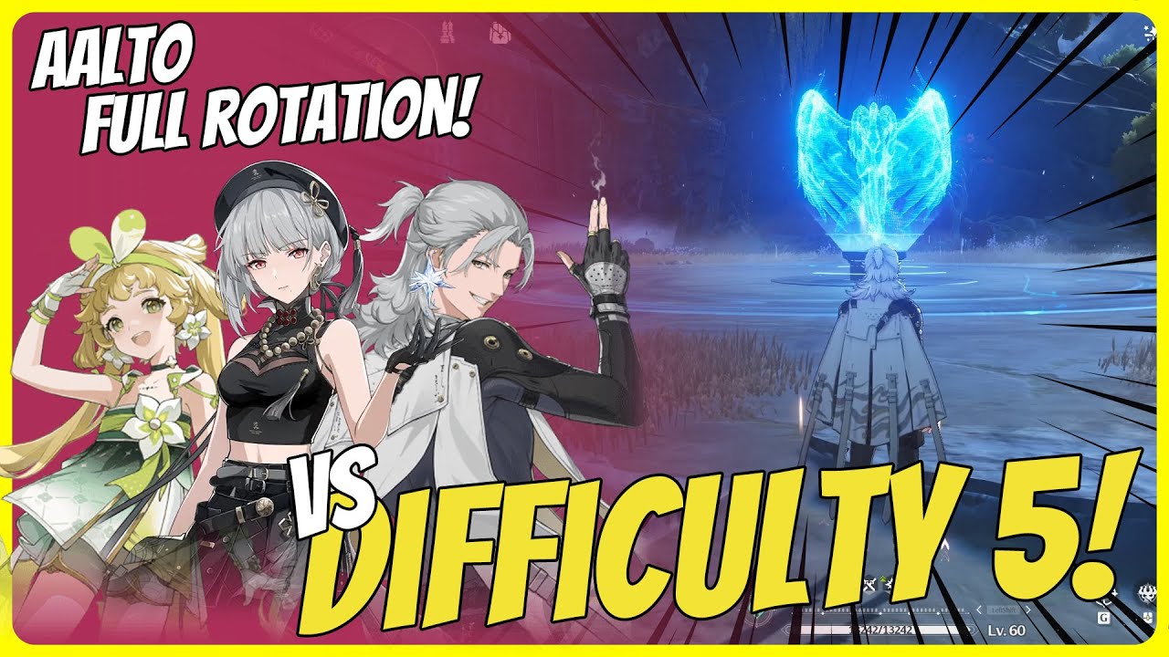 AALTO FULL TEAM ROTATION SHOWCASE! VS DIFF 5 IMPERMANENCE HERON | WUTHERING WAVES