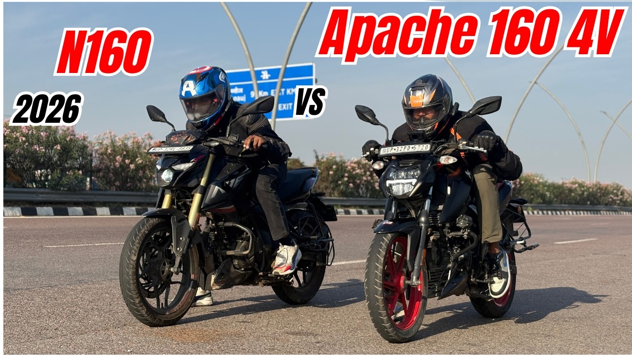 2026 Pulsar N160  vs Old Apache 160 4V Performance Test