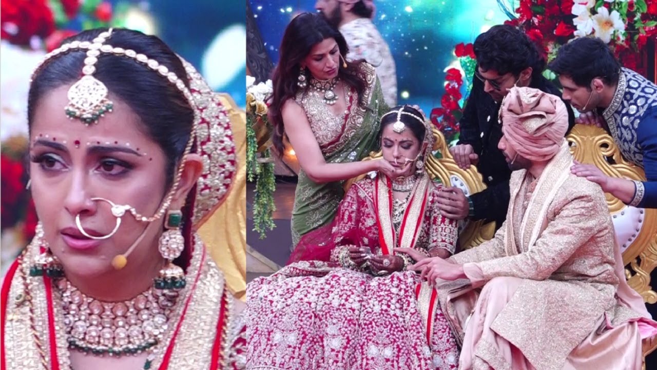 Avika Gor Crying, Mangalsutra Got Lost | Avika Gor -Milind Chandwani Wedding On Pati Patni Aur Panga