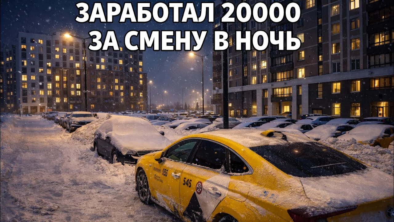 20000 ЗА СМЕНУ В НОЧЬ В ТАКСИ / Яндекс такси Москва комфорт + смена в ночь чт-пт 14-15.01.2026