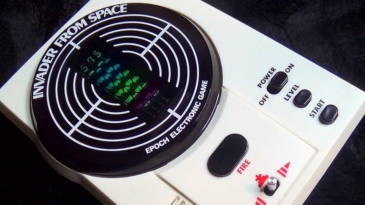 【レトロ ＦLゲーム】エポック社 インベーダーフロムスペース デジコムベーダー シューティング 侵略 昭和 玩具 UFO invader from space epoch game 1980 ブラゼ