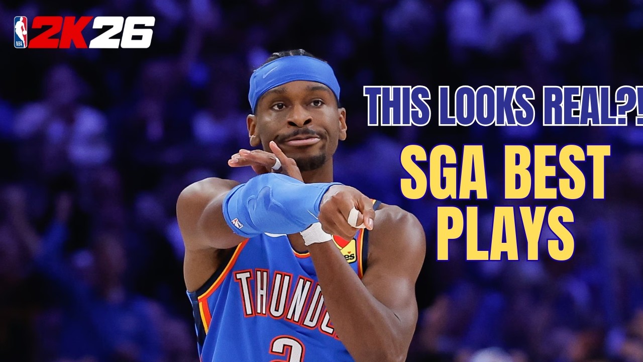 Это выглядит как настоящая игра | SGA NBA 2K26: реалистичные моменты игрового процесса