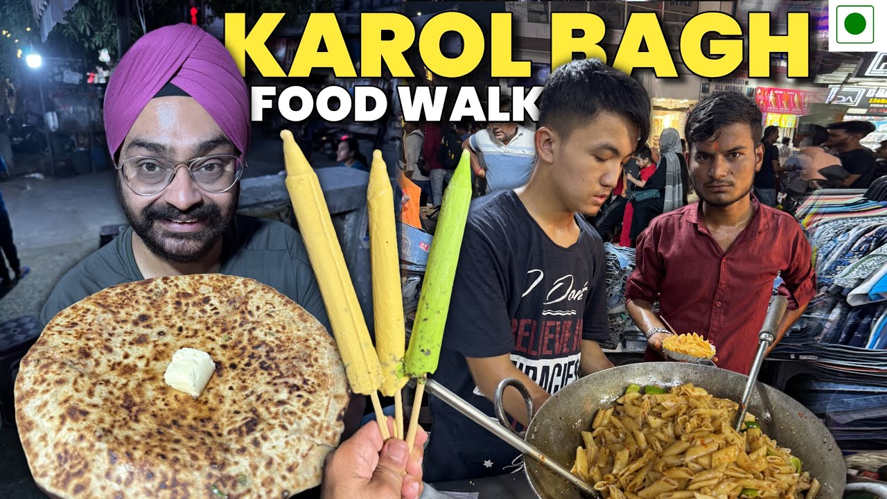 Karol Bagh Food Walk Tour सस्ता Parathas से लेकर Kulfi तक | Food Walk Delhi