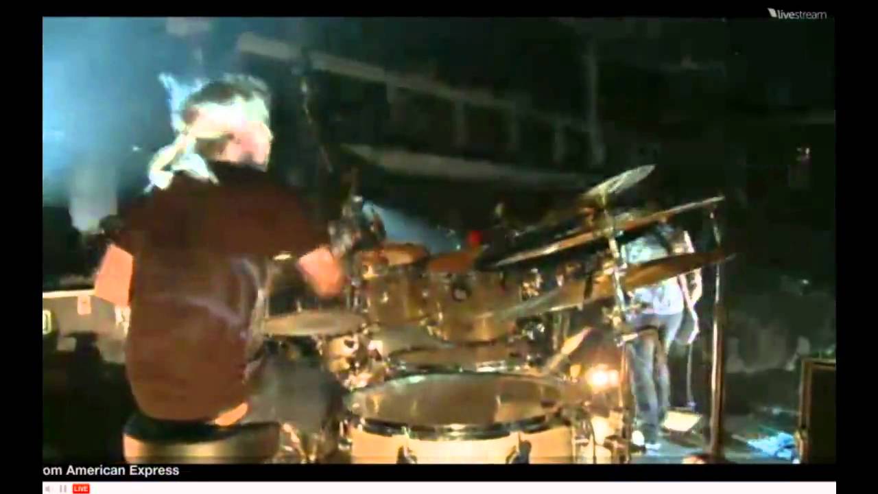 My drum student Mike Byrne with Smashing Pumpkins