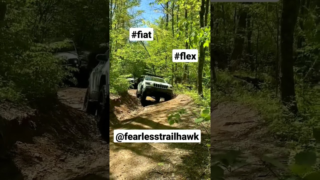 All the flex! 2019 Jeep Cherokee Trailhawk.
