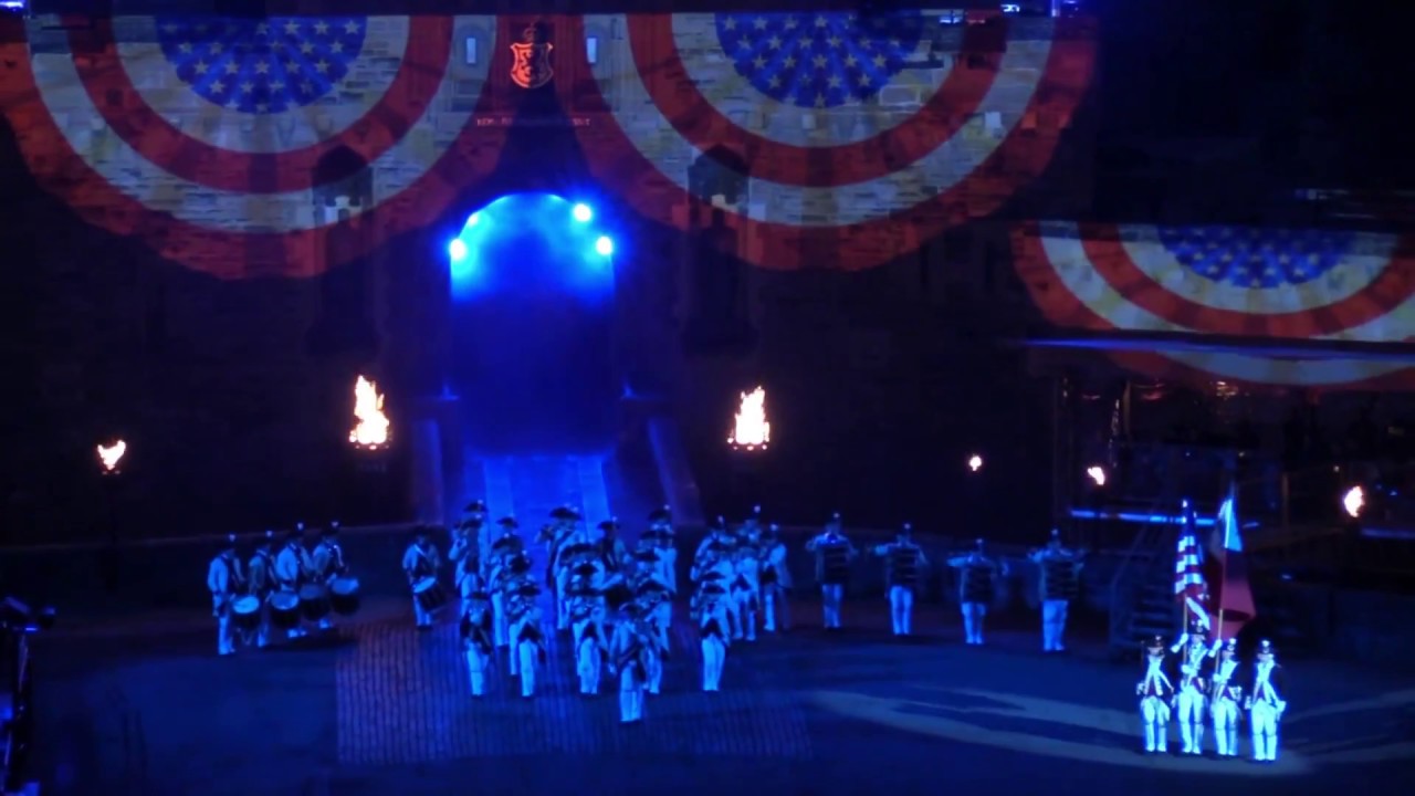 Middlesex County Volunteers Fifes & Drums in Royal Edinburgh Military Tattoo