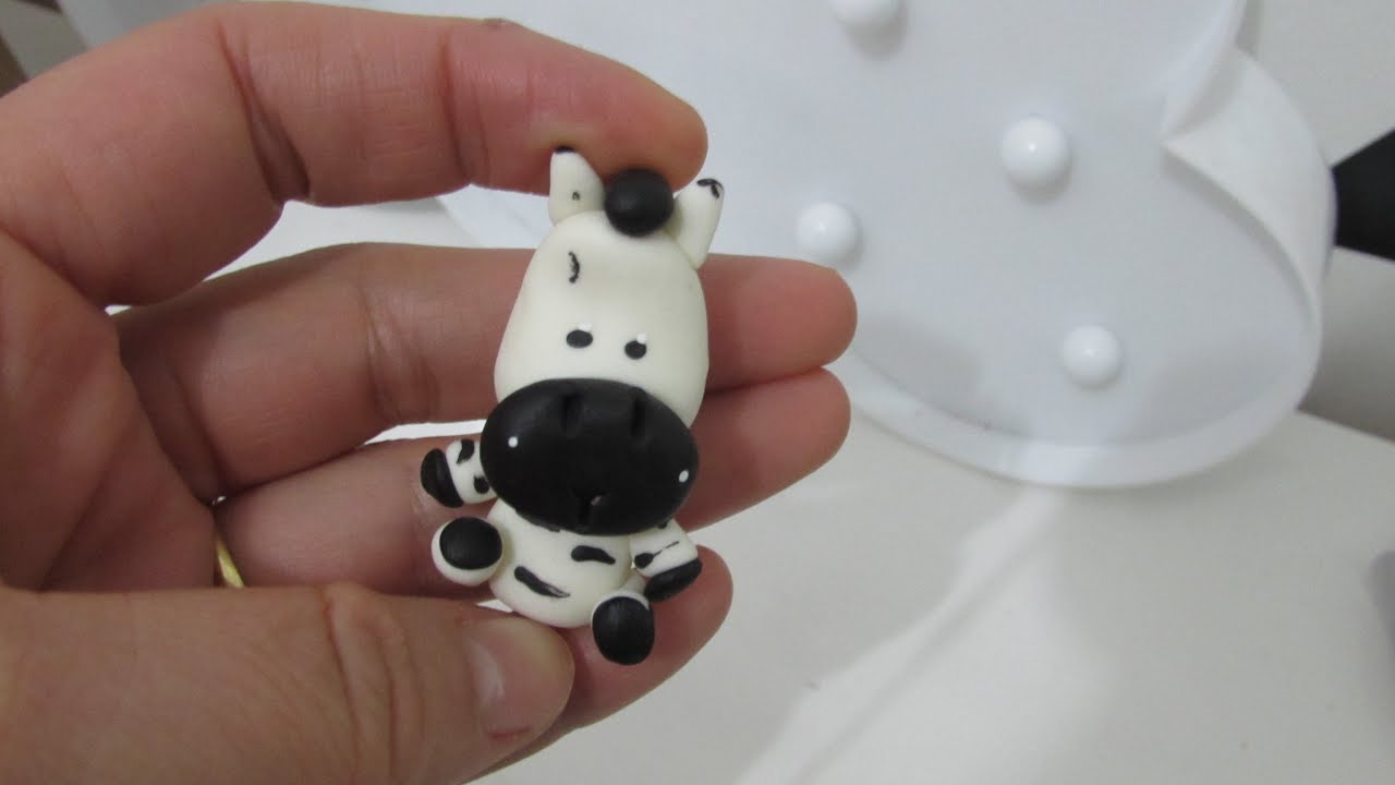 Bichinho safari de biscuit sem molde zebra