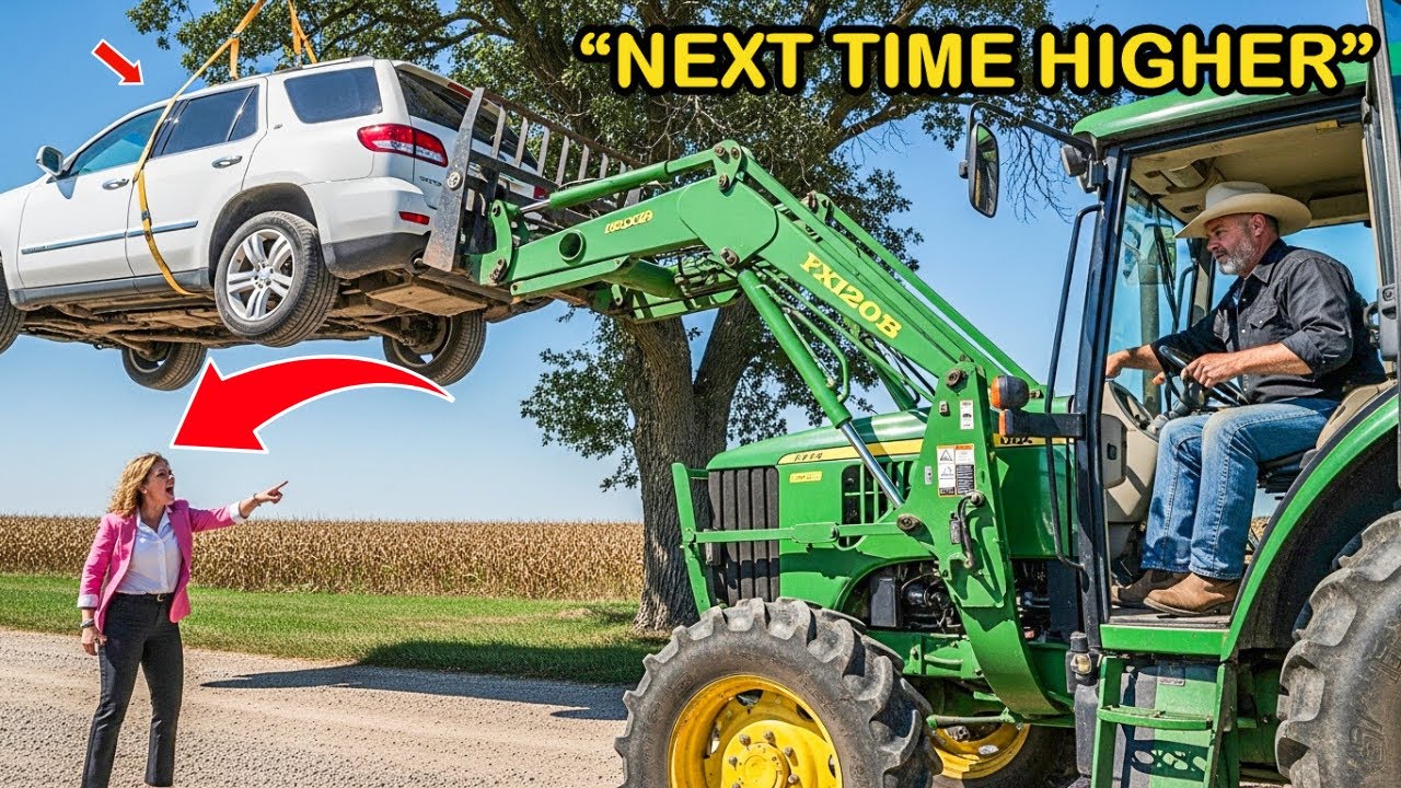 Karen Kept Parking on My Farm — So I Used My Tractor to Hang Her SUV From a Tree!