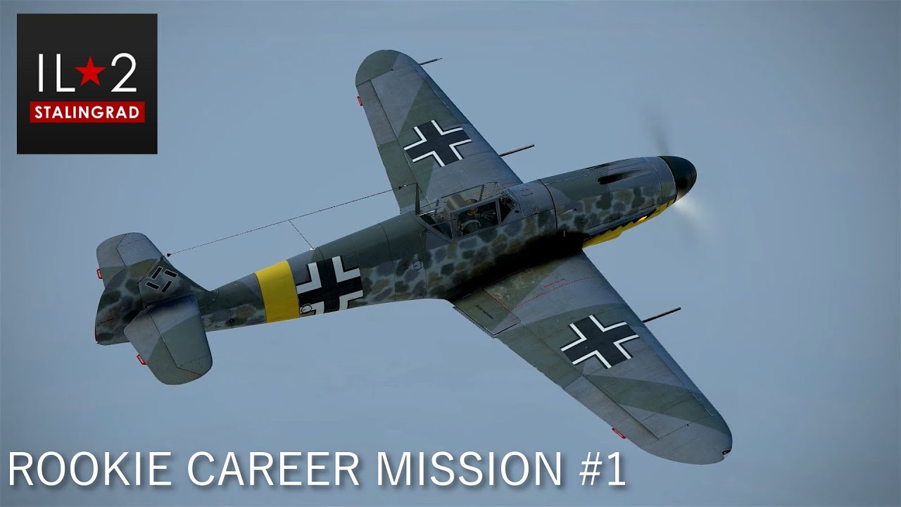 Rookie fighter pilots first mission (IL2 BoS Bf 109 Career Cinematic)