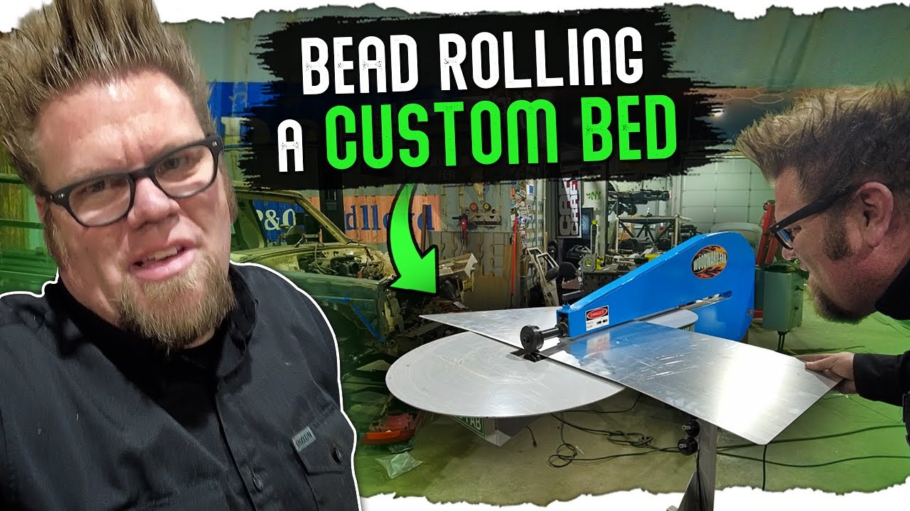 Building a Mobile Drill Press Table, Beadrolling the Bed of the Comanche