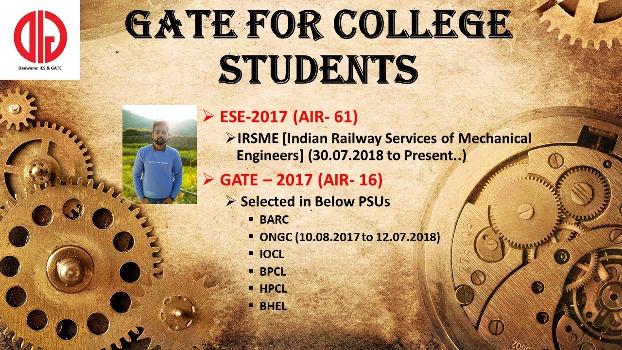 tips for college going students planning for competitive exams by GATE AIR 16