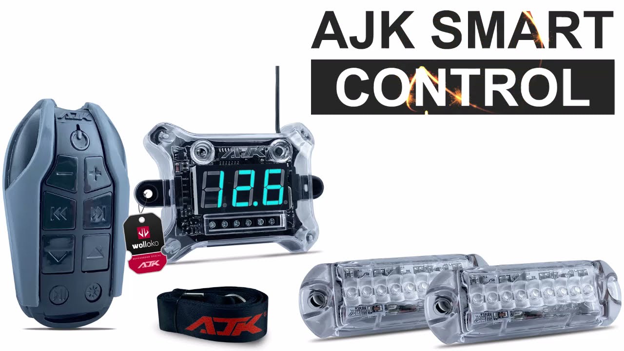 Kit Smart Control AJK Voltímetro 2 Strobos e Controle Longa