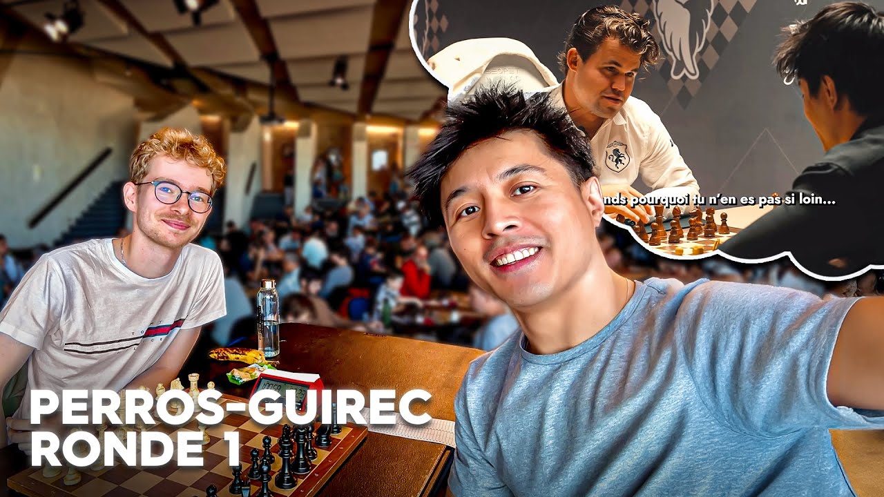 Je joue mon 1er tournoi après avoir été coaché par Magnus Carlsen !! (Ronde 1 - Perros Guirec)